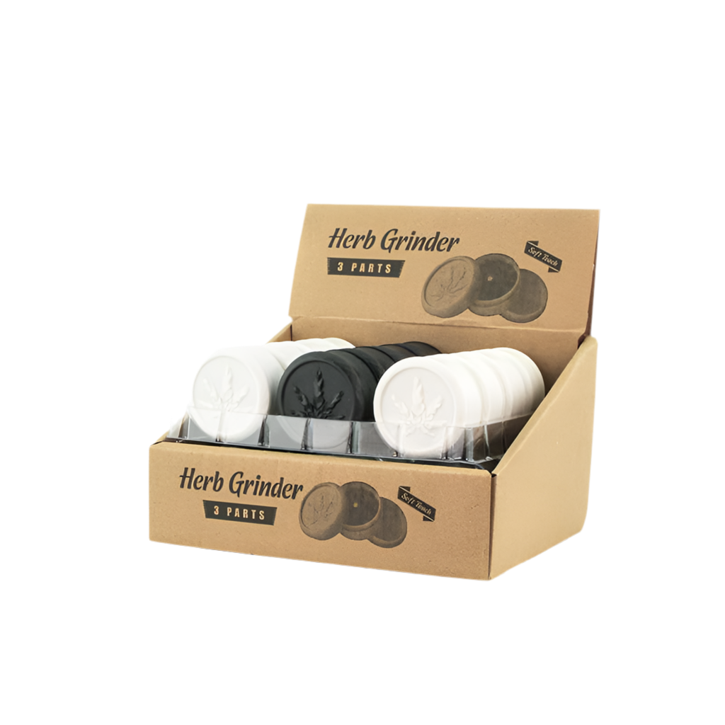 Grinder plástico cannabis 50 mm 3 partes