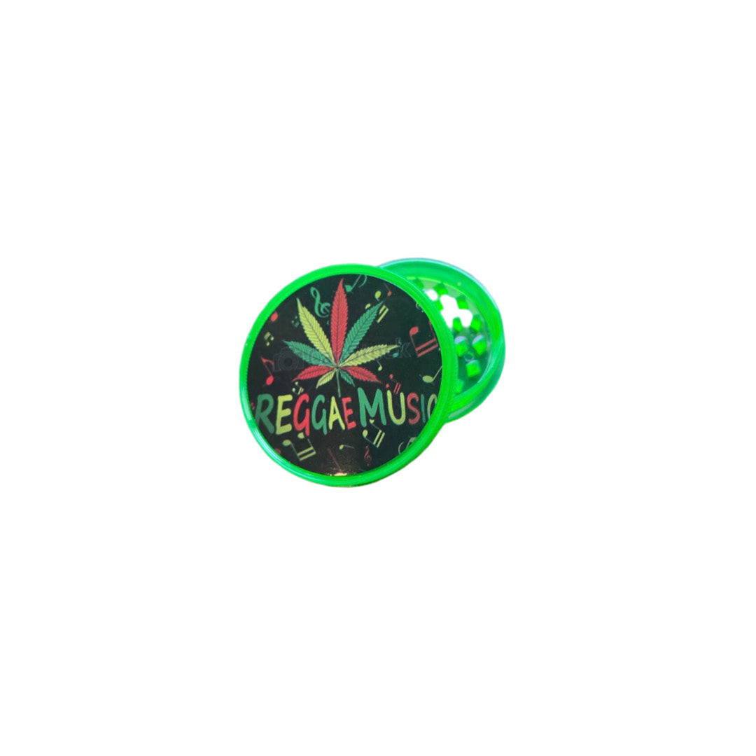 Reggae Grinder plástico 2 partes - 5.5cm