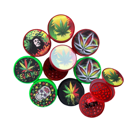 Reggae Grinder plástico 2 partes - 5.5cm