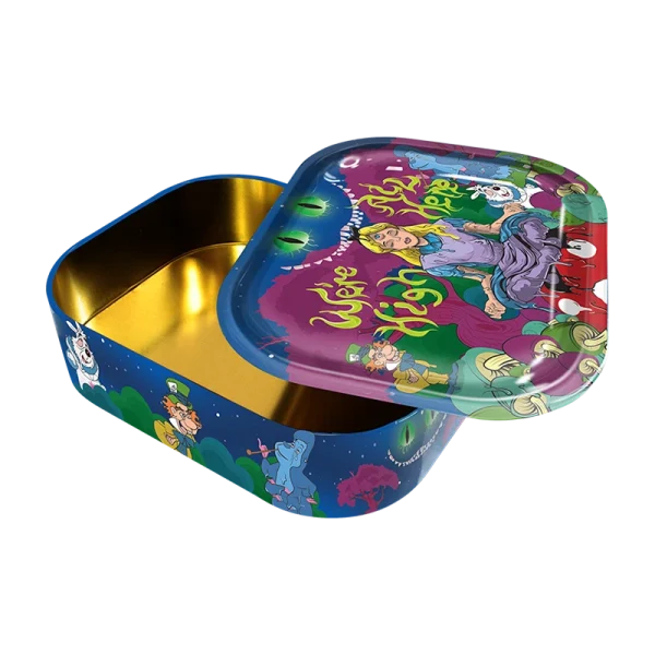 Metal Box with Rolling Tray - Wonder H - 14 x
18 x 5cm