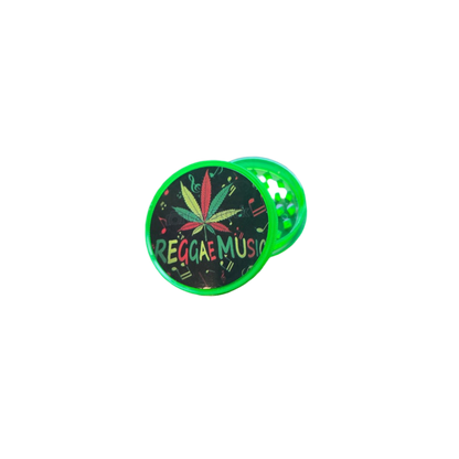 Reggae Grinder plástico 2 partes - 5.5cm
