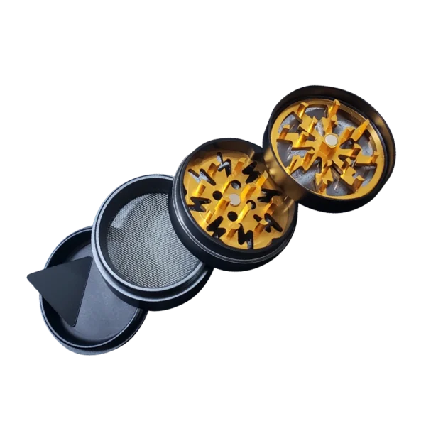4 Part Teddy M Grinder - 50mm - Gold