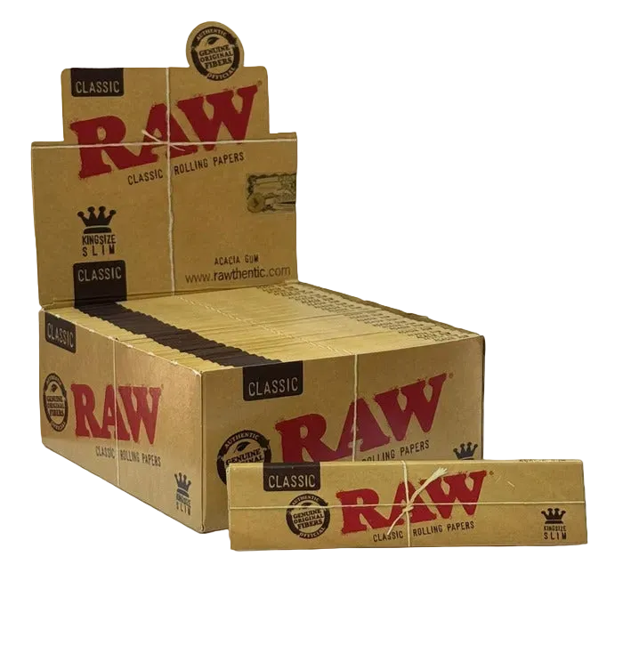 Mortalhas Raw Classic slim king size